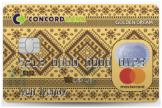 Кредитная карта Golden Dream – Банк «Конкорд»